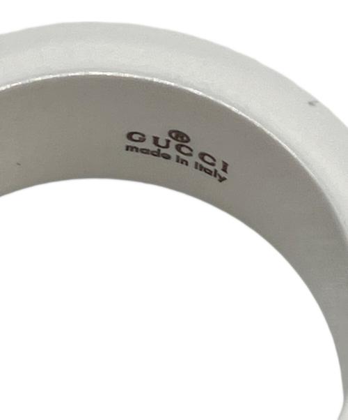 GUCCI（グッチ）GUCCI (グッチ) アイコンホワイトジルコニアパウダーリング サイズ:9号の古着・服飾アイテム
