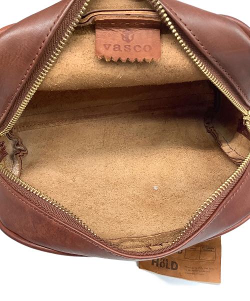 vasco（ヴァスコ）vasco (ヴァスコ) LEATHER OFFICER POUCH BAG(レザーオフィサーポーチバッグ） キャメルの古着・服飾アイテム