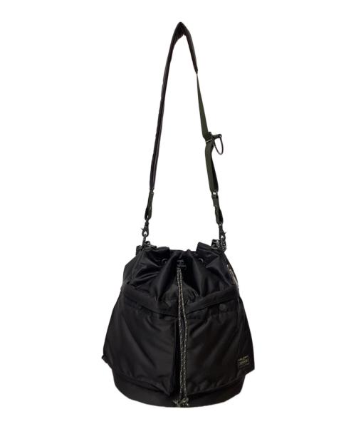 PORTER（ポーター）PORTER (ポーター) 2WAY TOOL BAG(L) ブラック×グリーンの古着・服飾アイテム