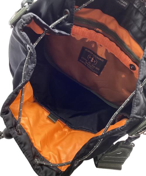 PORTER（ポーター）PORTER (ポーター) 2WAY TOOL BAG(L) ブラック×グリーンの古着・服飾アイテム