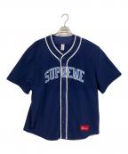 SUPREMEシュプリーム）の古着「Polartec Baseball Jersey」｜ネイビー