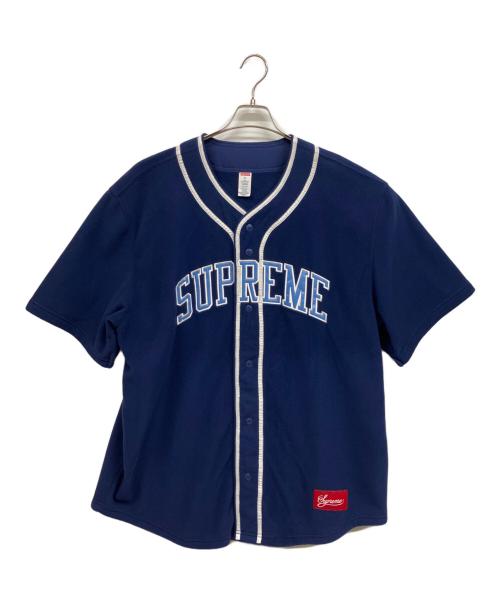 SUPREME（シュプリーム）Supreme (シュプリーム) Polartec Baseball Jersey ネイビー サイズ:XLの古着・服飾アイテム