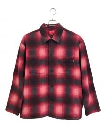 SUPREME（シュプリーム）の古着「Shadow fleece plaid shirt」｜レッド×ブラック