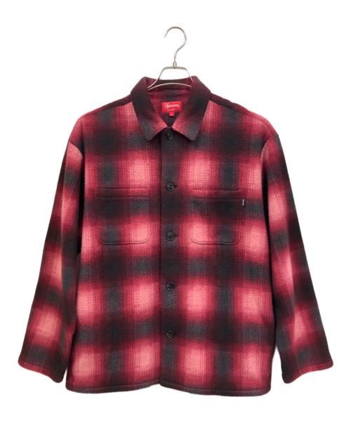 SUPREME（シュプリーム）SUPREME (シュプリーム) Shadow fleece plaid shirt レッド×ブラック サイズ: XLの古着・服飾アイテム