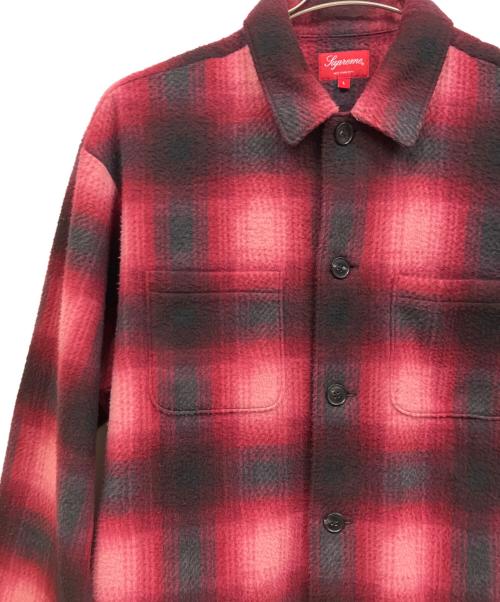 SUPREME（シュプリーム）SUPREME (シュプリーム) Shadow fleece plaid shirt レッド×ブラック サイズ: XLの古着・服飾アイテム