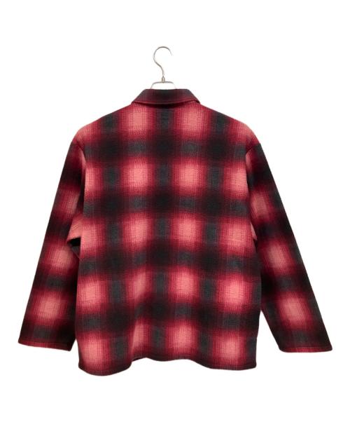 SUPREME（シュプリーム）SUPREME (シュプリーム) Shadow fleece plaid shirt レッド×ブラック サイズ: XLの古着・服飾アイテム