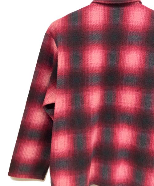 SUPREME（シュプリーム）SUPREME (シュプリーム) Shadow fleece plaid shirt レッド×ブラック サイズ: XLの古着・服飾アイテム