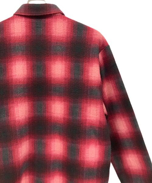 SUPREME（シュプリーム）SUPREME (シュプリーム) Shadow fleece plaid shirt レッド×ブラック サイズ: XLの古着・服飾アイテム