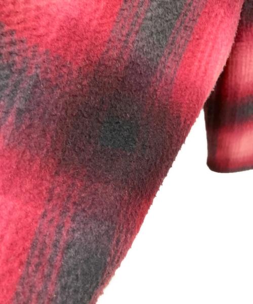 SUPREME（シュプリーム）SUPREME (シュプリーム) Shadow fleece plaid shirt レッド×ブラック サイズ: XLの古着・服飾アイテム