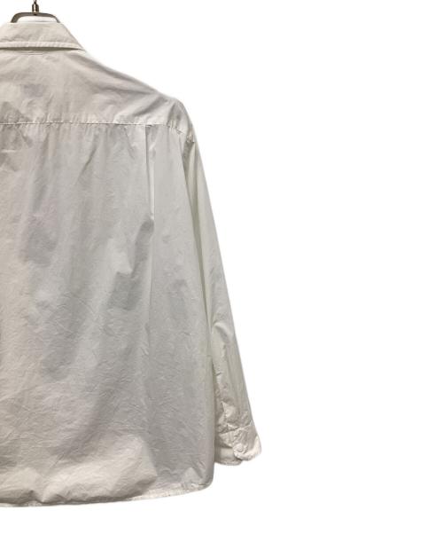 MONCLER（モンクレール）MONCLER (モンクレール) フロントビッグポケット長袖シャツ ホワイト サイズ:40の古着・服飾アイテム