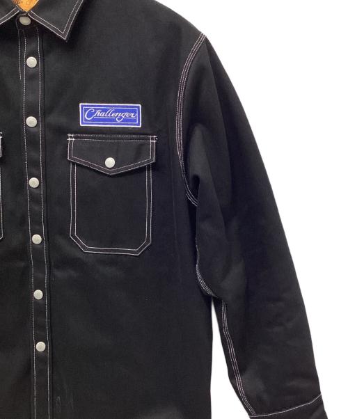 CHALLENGER（チャレンジャー）CHALLENGER (チャレンジャー) DENIM LINING SHIRT ブラック サイズ:Lの古着・服飾アイテム