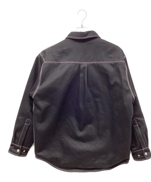 CHALLENGER（チャレンジャー）CHALLENGER (チャレンジャー) DENIM LINING SHIRT ブラック サイズ:Lの古着・服飾アイテム