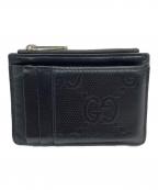 GUCCIグッチ）の古着「GGエンボス フラグメントケース」｜ブラック