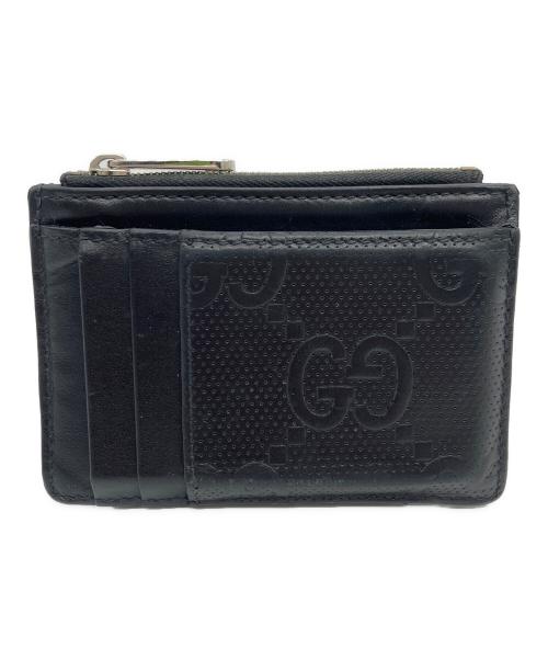 GUCCI（グッチ）GUCCI (グッチ) GGエンボス フラグメントケース ブラックの古着・服飾アイテム