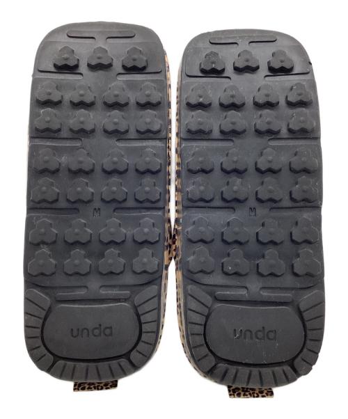 unda（ウンダ）unda (ウンダ) Denham (デンハム) 雪駄 イエロー×ブラック サイズ:Mの古着・服飾アイテム