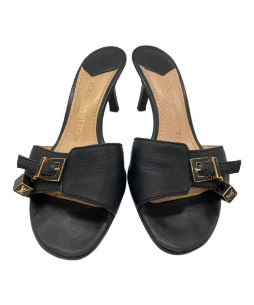 LOUIS VUITTON（ルイ ヴィトン）LOUIS VUITTON (ルイ ヴィトン) ミュール ブラック サイズ:22.5cmの古着・服飾アイテム