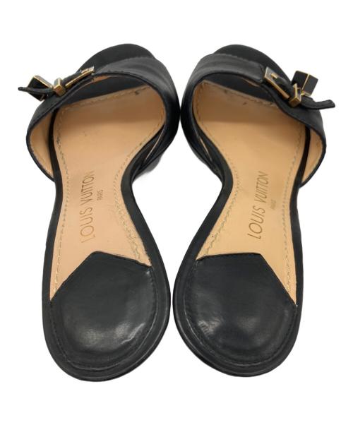 LOUIS VUITTON（ルイ ヴィトン）LOUIS VUITTON (ルイ ヴィトン) ミュール ブラック サイズ:22.5cmの古着・服飾アイテム