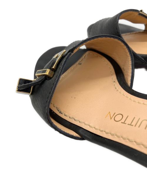 LOUIS VUITTON（ルイ ヴィトン）LOUIS VUITTON (ルイ ヴィトン) ミュール ブラック サイズ:22.5cmの古着・服飾アイテム