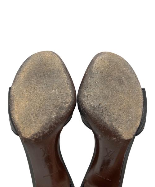 LOUIS VUITTON（ルイ ヴィトン）LOUIS VUITTON (ルイ ヴィトン) ミュール ブラック サイズ:22.5cmの古着・服飾アイテム