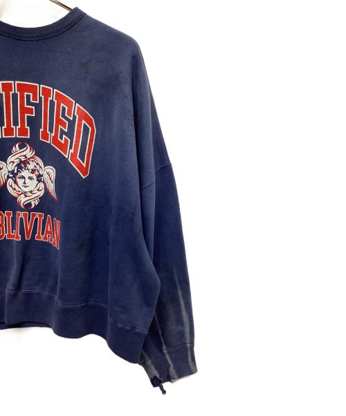 SAINT MICHAEL（セントマイケル）SAINT MICHAEL (セントマイケル) CREW SWEAT UNIFIED ネイビー サイズ:Mの古着・服飾アイテム