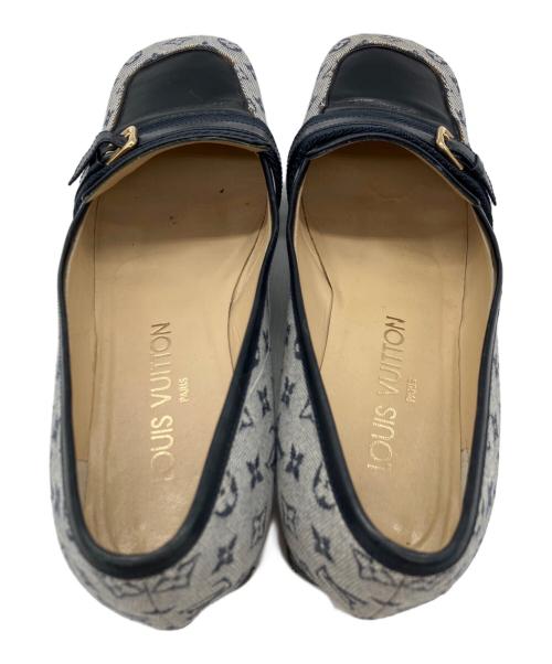 LOUIS VUITTON（ルイ ヴィトン）LOUIS VUITTON (ルイ ヴィトン) チャンキーヒールパンプス グレー サイズ:23.5cm(36 1/2)の古着・服飾アイテム