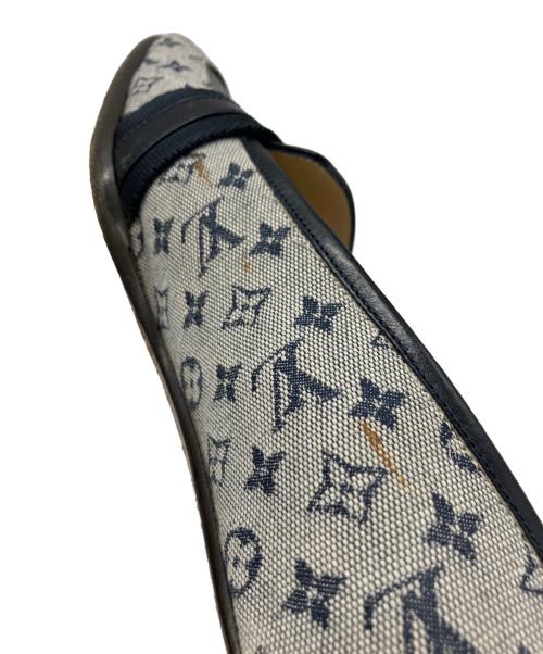 LOUIS VUITTON（ルイ ヴィトン）LOUIS VUITTON (ルイ ヴィトン) チャンキーヒールパンプス グレー サイズ:23.5cm(36 1/2)の古着・服飾アイテム