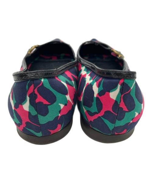 LOUIS VUITTON（ルイ ヴィトン）LOUIS VUITTON (ルイ ヴィトン) フラットパンプス ネイビー サイズ:23cm(36)の古着・服飾アイテム