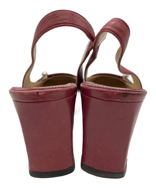 LOUIS VUITTON（ルイ ヴィトン）LOUIS VUITTON (ルイ ヴィトン) スクエアトゥーパンプス レッド サイズ:23.5cmの古着・服飾アイテム