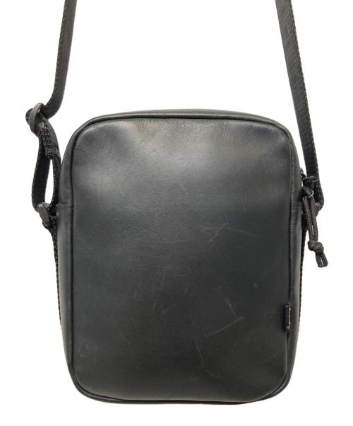 SUPREME（シュプリーム）Supreme (シュプリーム) レザーショルダーバッグ ブラックの古着・服飾アイテム