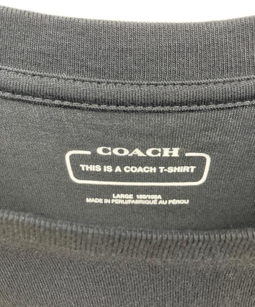 COACH（コーチ）COACH (コーチ) エッセンシャル ロング スリーブ Tシャツ ブラック サイズ:Ｌの古着・服飾アイテム
