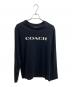 COACH（コーチ）の古着「エッセンシャル ロング スリーブ Tシャツ」｜ブラック