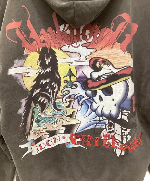 Ed Hardy（エド ハーディー）Ed Hardy (エド ハーディー) Unknown london (アンノウンロンドン) ジップパーカー ブラック サイズ:XLの古着・服飾アイテム