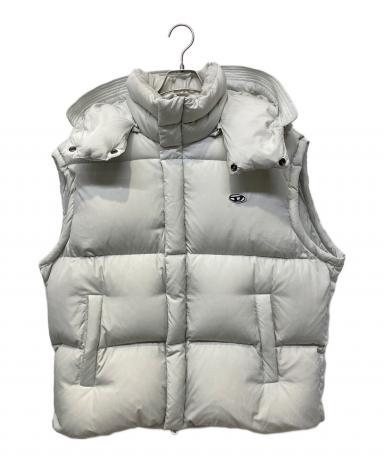 中古・古着通販】DIESEL (ディーゼル) ダウンベスト グレー サイズ:XL