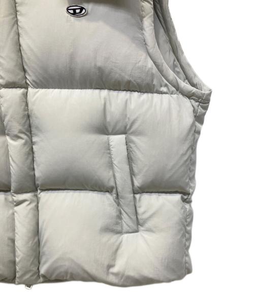 DIESEL（ディーゼル）DIESEL (ディーゼル) ダウンベスト グレー サイズ:XLの古着・服飾アイテム