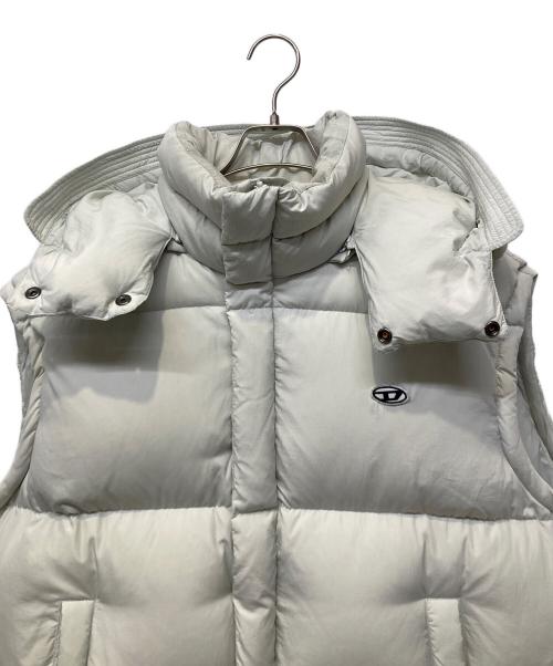 DIESEL（ディーゼル）DIESEL (ディーゼル) ダウンベスト グレー サイズ:XLの古着・服飾アイテム