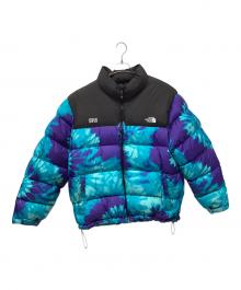 THE NORTH FACE×SNS（ザ ノース フェイス×エスエヌエス）の古着「ヌプシダウンジャケット」｜ブルー×パープル