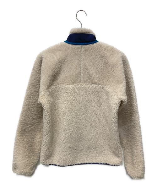 Patagonia（パタゴニア）Patagonia (パタゴニア) フリースジャケット ベージュ×ネイビー サイズ:Sの古着・服飾アイテム
