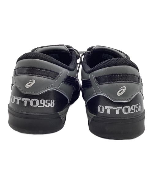 asics（アシックス）asics (アシックス) otto (オットー) GEL-FLEXKEE958 ブラック×グレー サイズ:11の古着・服飾アイテム