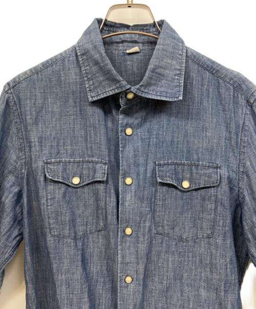 45R（フォーティファイブ・アール）45R (フォーティファイブ・アール) デニムシャツ インディゴ サイズ:Lの古着・服飾アイテム