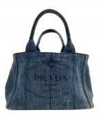 PRADAプラダ）の古着「デニムトートバッグ」｜インディゴ