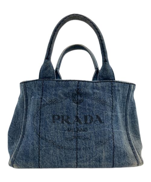 PRADA（プラダ）PRADA (プラダ) デニムトートバッグ インディゴの古着・服飾アイテム