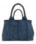 PRADA (プラダ) デニムトートバッグ インディゴ：30000円