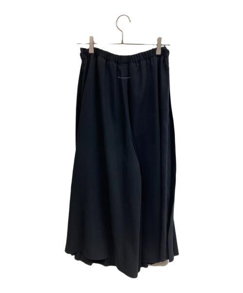 MM6 Maison Margiela（エムエムシックスメゾンマルジェラ）MM6 Maison Margiela (エムエムシックスメゾンマルジェラ) プリーツワイドパンツ ブラック サイズ:38の古着・服飾アイテム