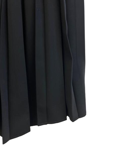 MM6 Maison Margiela（エムエムシックスメゾンマルジェラ）MM6 Maison Margiela (エムエムシックスメゾンマルジェラ) プリーツワイドパンツ ブラック サイズ:38の古着・服飾アイテム