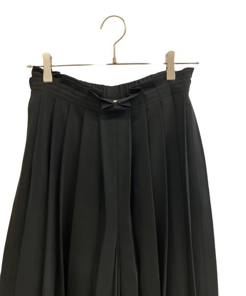 MM6 Maison Margiela（エムエムシックスメゾンマルジェラ）MM6 Maison Margiela (エムエムシックスメゾンマルジェラ) プリーツワイドパンツ ブラック サイズ:38の古着・服飾アイテム