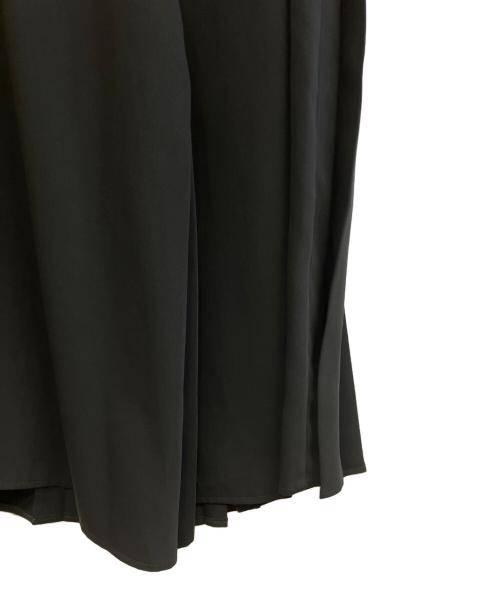 MM6 Maison Margiela（エムエムシックスメゾンマルジェラ）MM6 Maison Margiela (エムエムシックスメゾンマルジェラ) プリーツワイドパンツ ブラック サイズ:38の古着・服飾アイテム