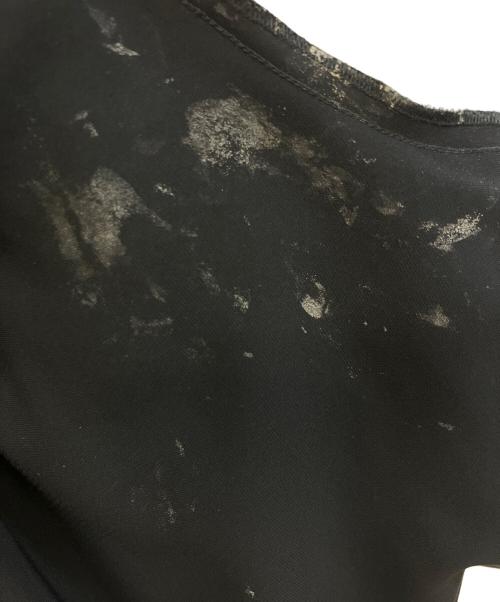 MM6 Maison Margiela（エムエムシックスメゾンマルジェラ）MM6 Maison Margiela (エムエムシックスメゾンマルジェラ) プリーツワイドパンツ ブラック サイズ:38の古着・服飾アイテム