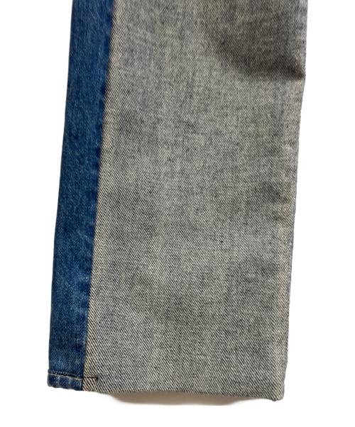 kurodenim（クロデニム）kurodenim (クロデニム) リメイクデニムパンツ インディゴ×グレー サイズ:101cm(W40)の古着・服飾アイテム