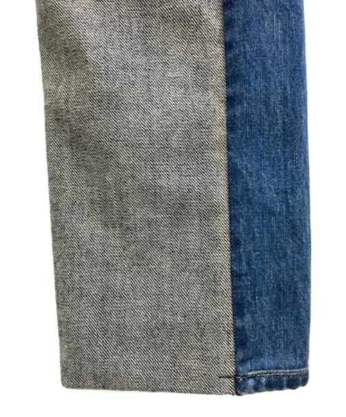 kurodenim（クロデニム）kurodenim (クロデニム) リメイクデニムパンツ インディゴ×グレー サイズ:101cm(W40)の古着・服飾アイテム