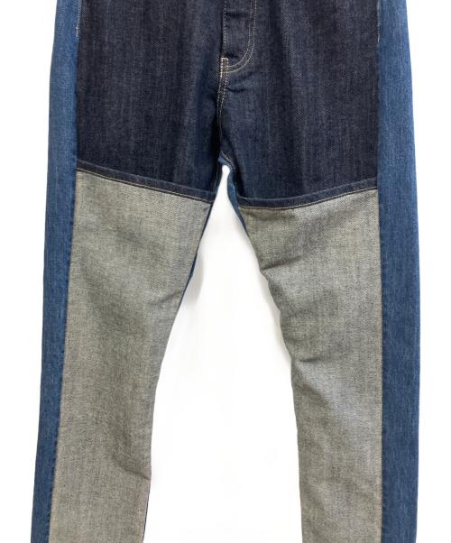 kurodenim（クロデニム）kurodenim (クロデニム) リメイクデニムパンツ インディゴ×グレー サイズ:101cm(W40)の古着・服飾アイテム